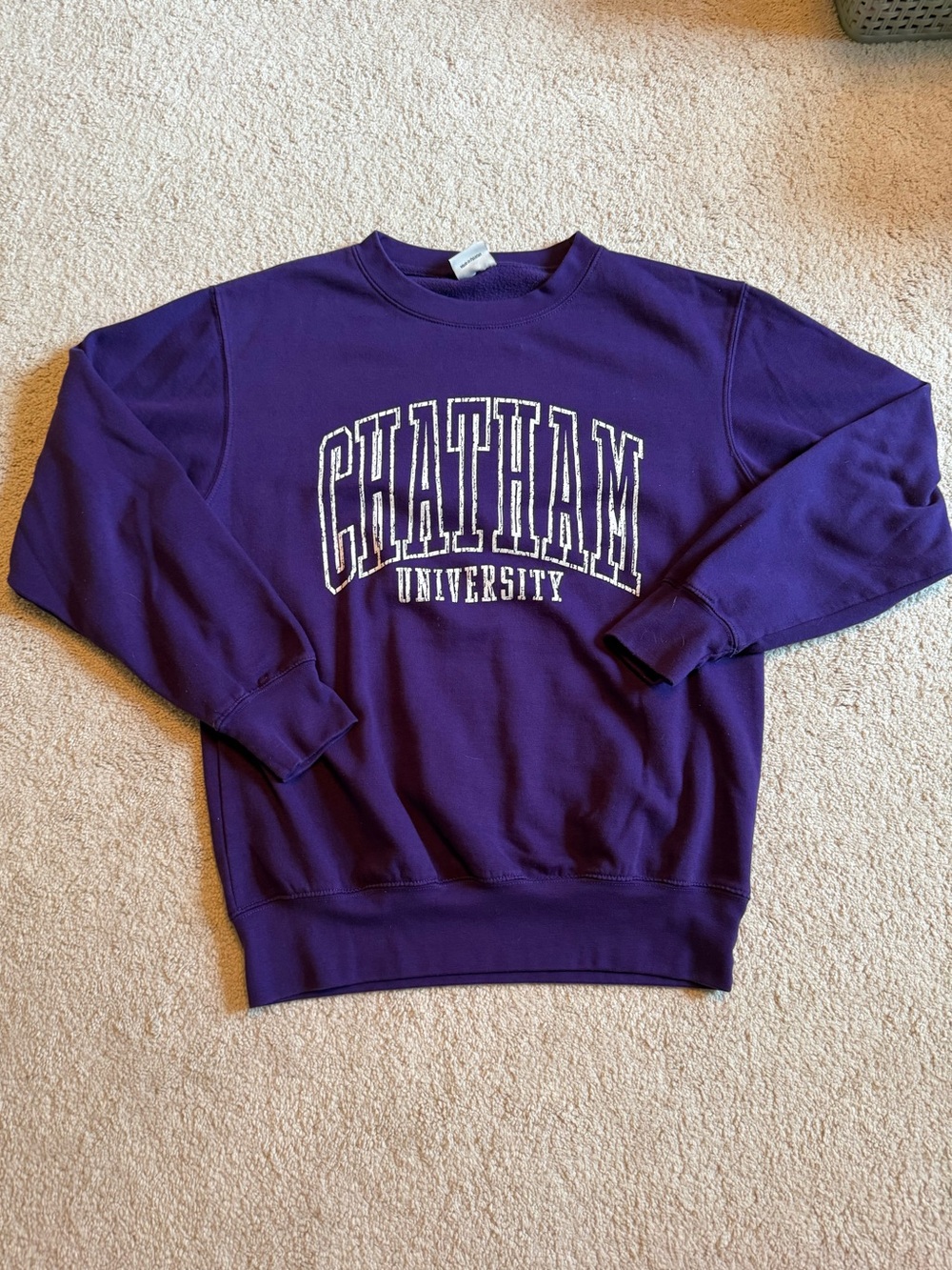 Chatham University Purple Crewneck Sweatshirt